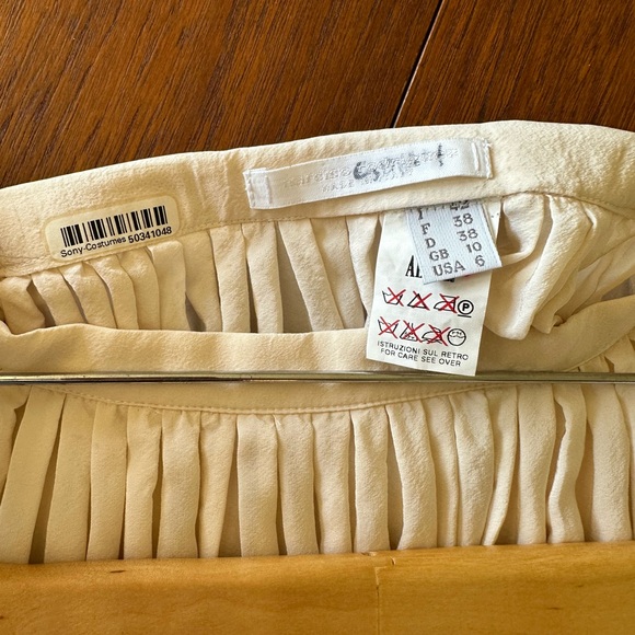 Narciso Rodriguez cream silk skirt - Picture 3 of 7